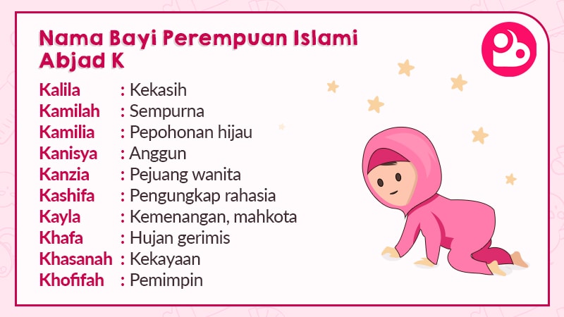Nama Bayi Perempuan Islami Berawalan K