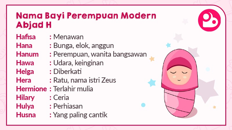 Nama Bayi Perempuan Modern Abjad H