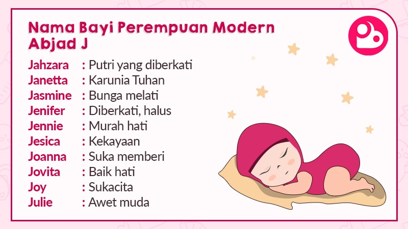 Nama Bayi Perempuan Modern Abjad J